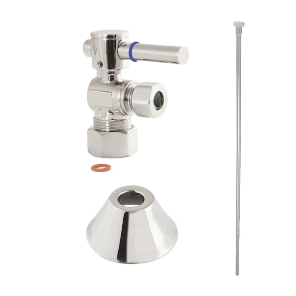 Plumbing Toilet Trim Kit, 58Inch x 38Inch OD Comp, Polished Nickel